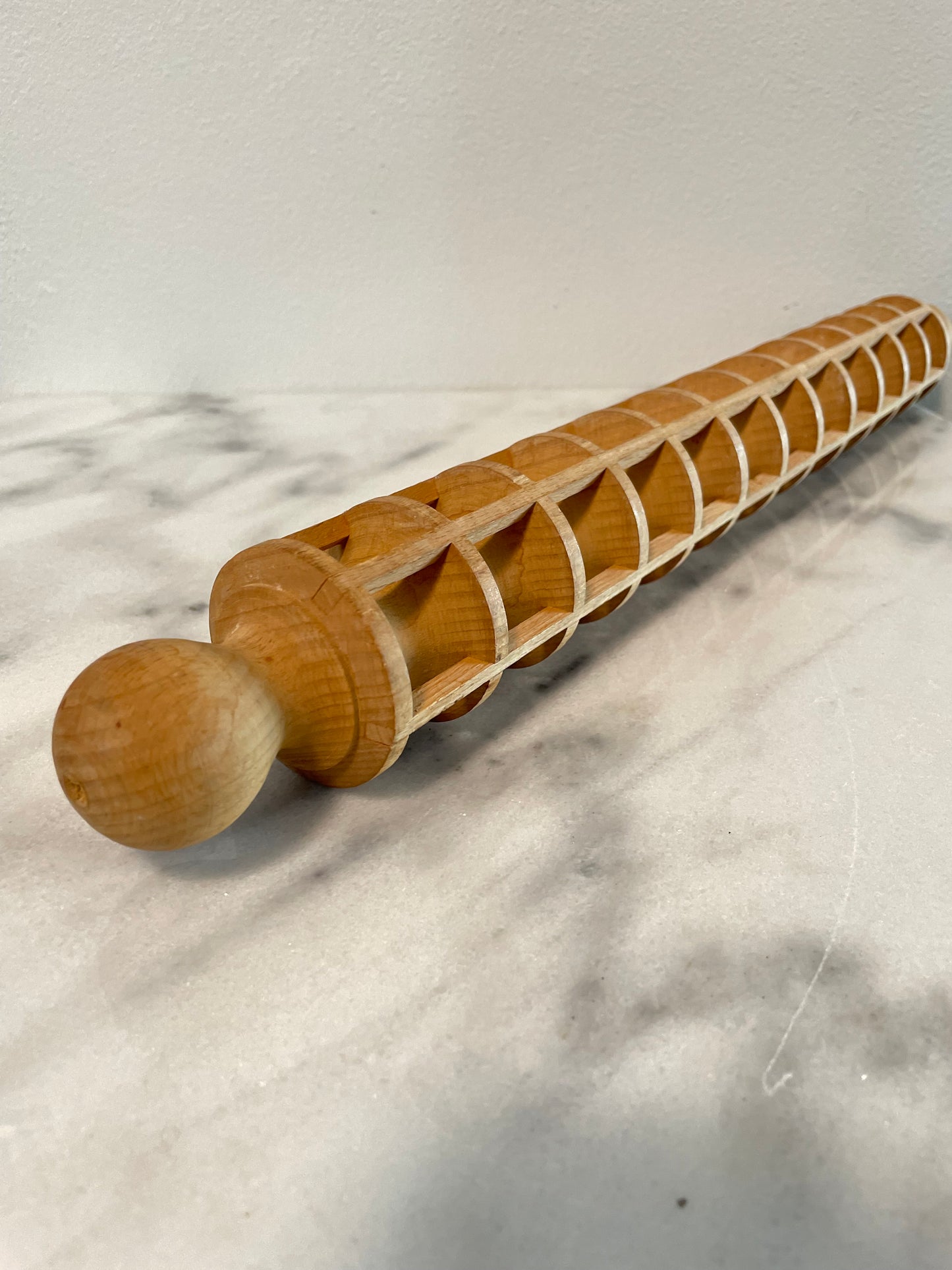 Mid 20th Century Rustic Italian Ravilioli Rolling Pin