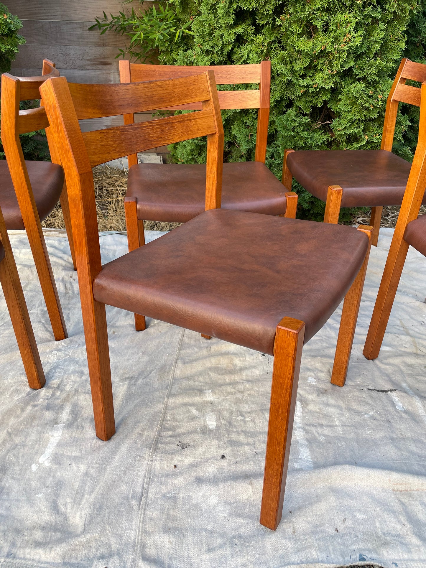 Mid 20th Century Mid-Century Model 401 Dining Chairs by j.l. Moller - Set of 6