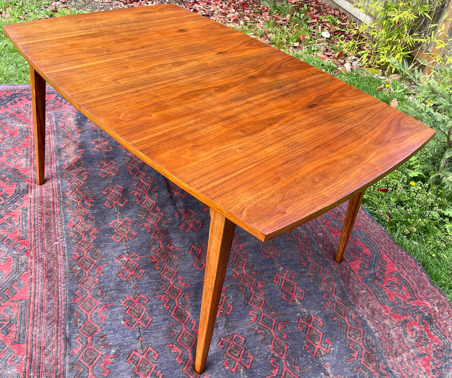 Mid 20th Century Mid Century Broyhill Lenoir House Walnut Expandable Dining Table