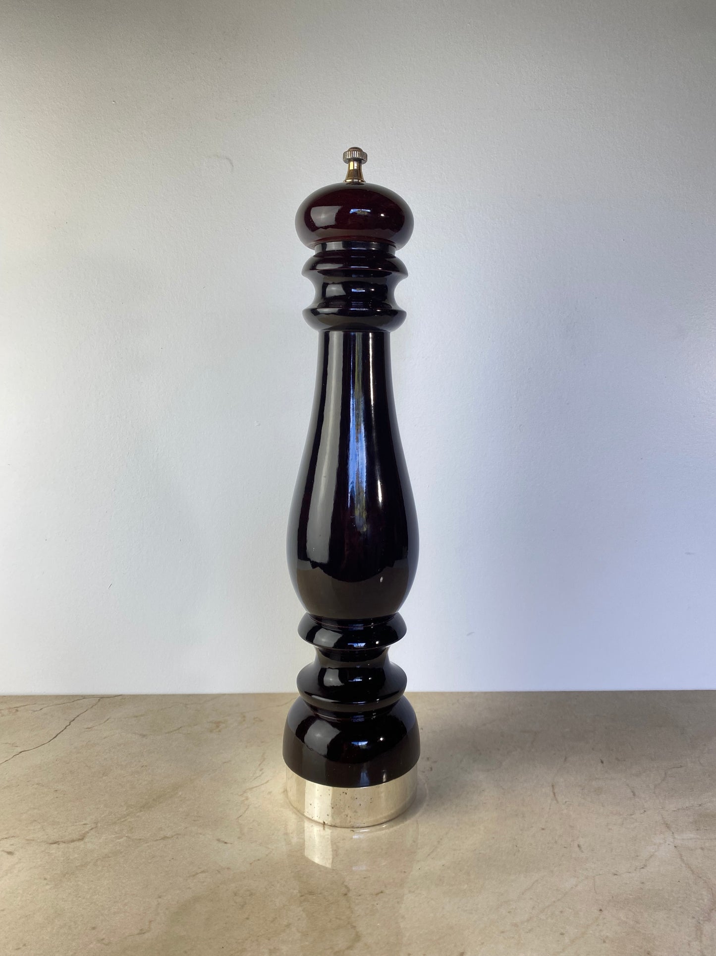 Vintage Chiarugi 1952 "Elite" Wood Pepper Mill, Made in Italy — Florence
