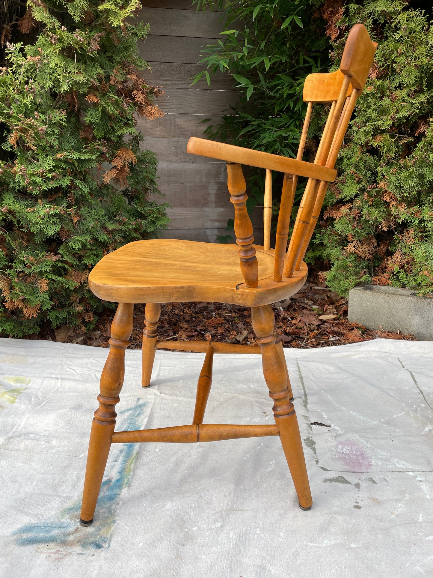 1960s Mid-Century Modern Nesto Style "Made in Sweden" Spindle Back Armchair