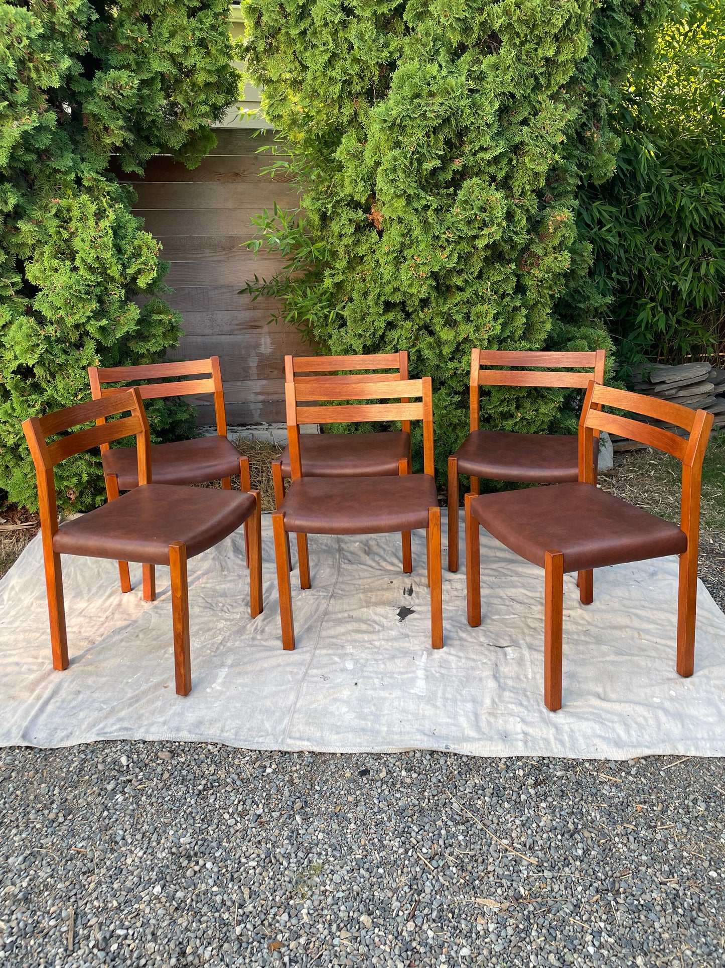 Mid 20th Century Mid-Century Model 401 Dining Chairs by j.l. Moller - Set of 6