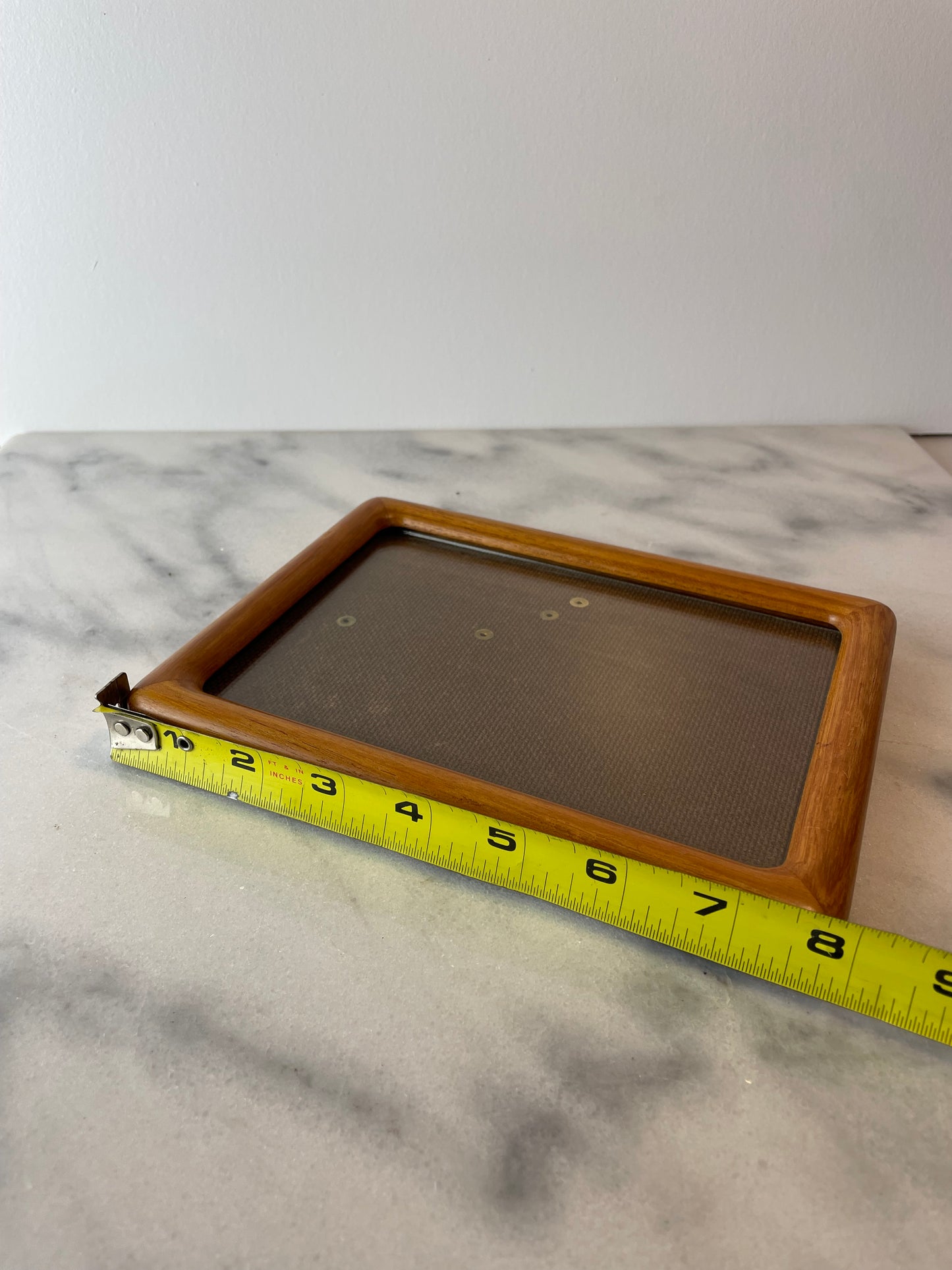 Mid-Century Modern Solid Teak Picture Frame Danish Modern Wall or Tabletop Display