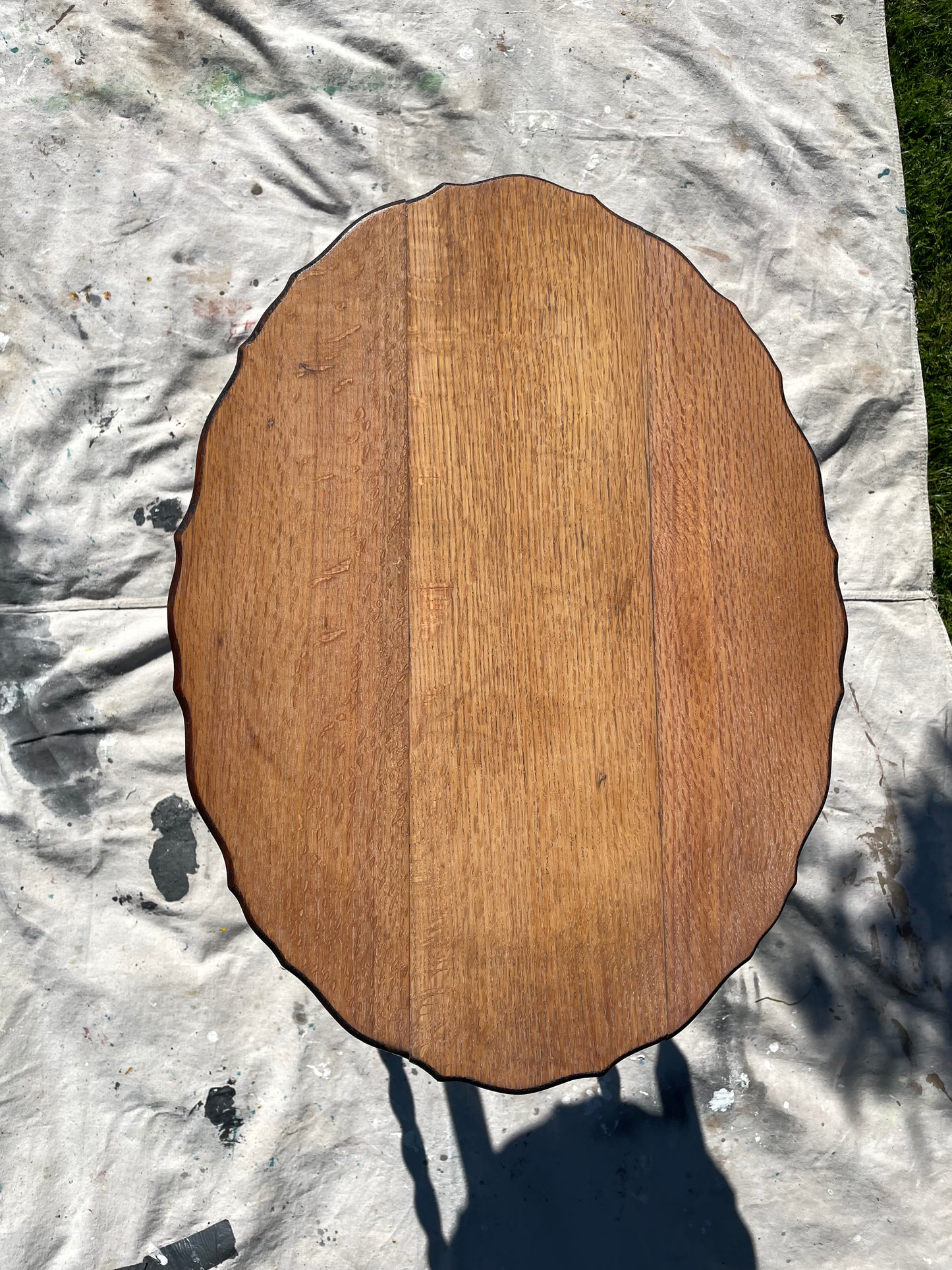 Early 20th Century Antique Oak Barley Twist Side Table