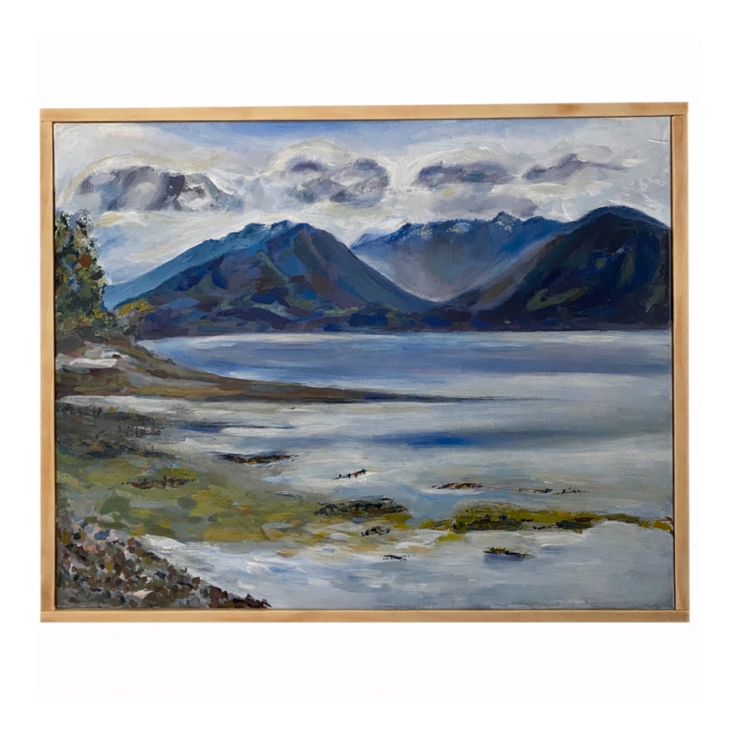 Original Pacific Northwest Landscape Painting – Scenic Beach Seabeck WA by Francisco Peña