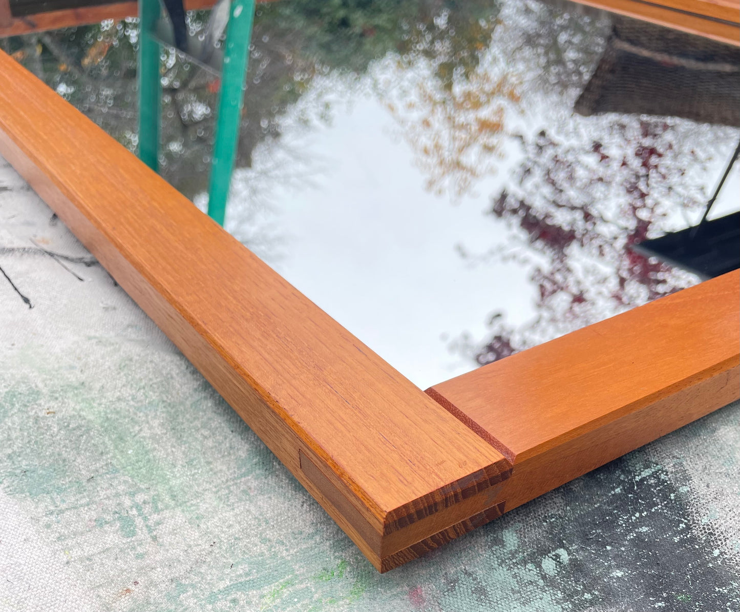 1960s Teak Rectangular Wall Mirror by Pedersen & Hansen for Viby J. Of Denmark