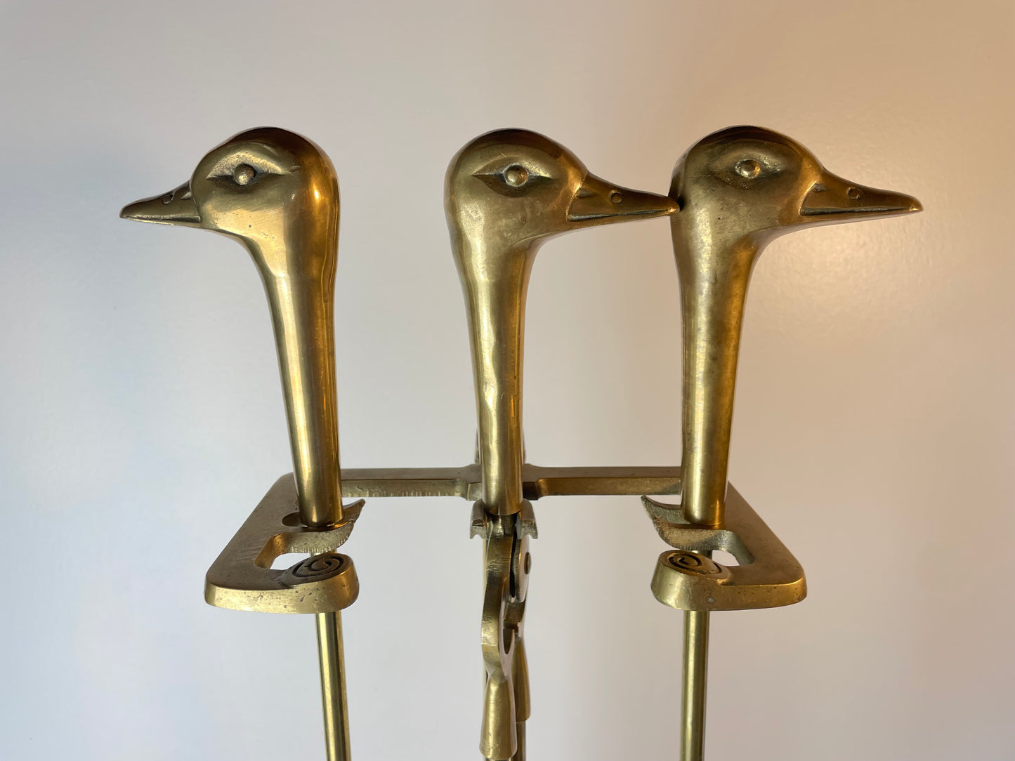 Duck Head Fireplace Set