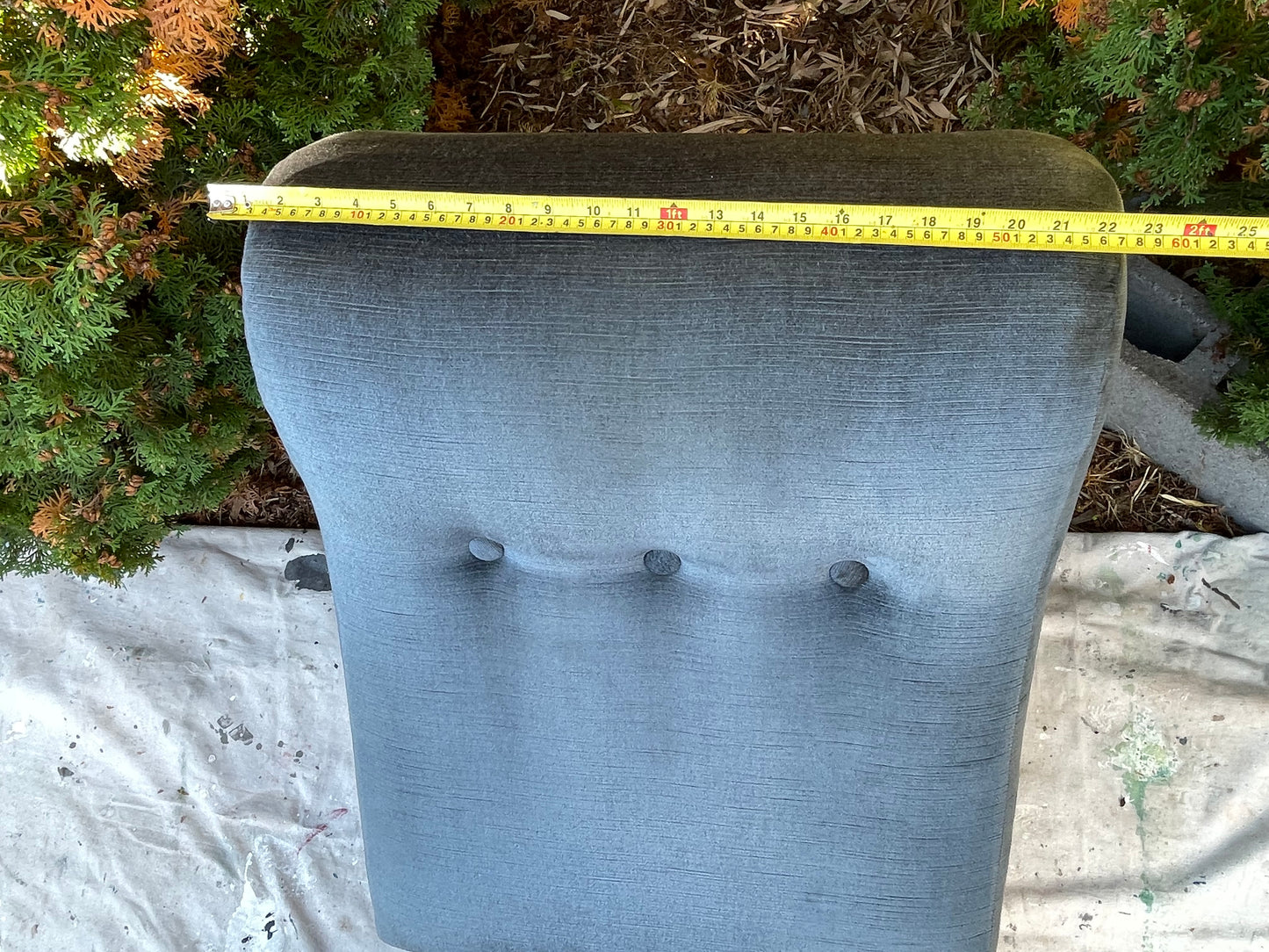 1980s Adrian Pearsall Style Sculptural Walnut Rocking Chaise Lounge