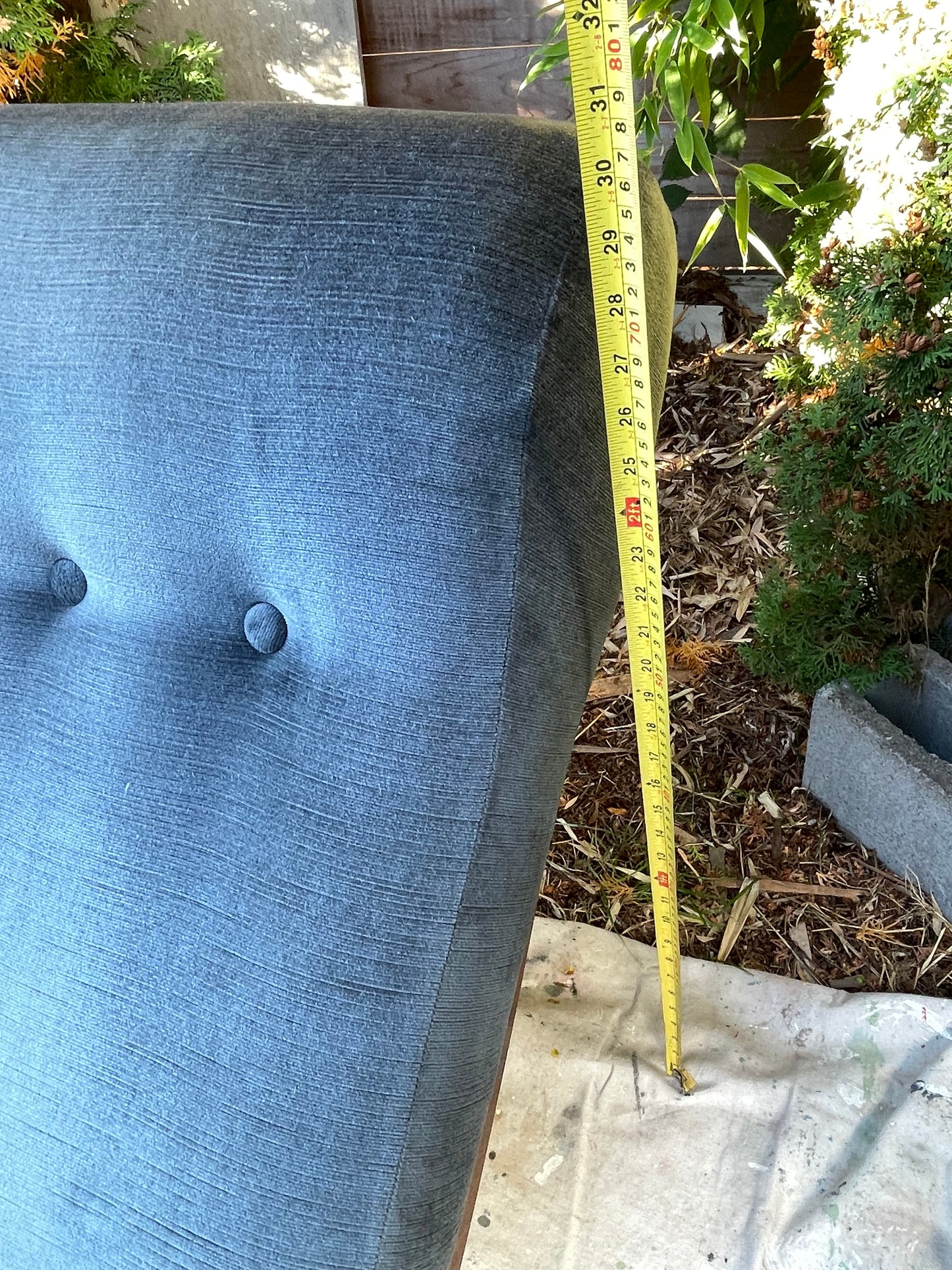 1980s Adrian Pearsall Style Sculptural Walnut Rocking Chaise Lounge