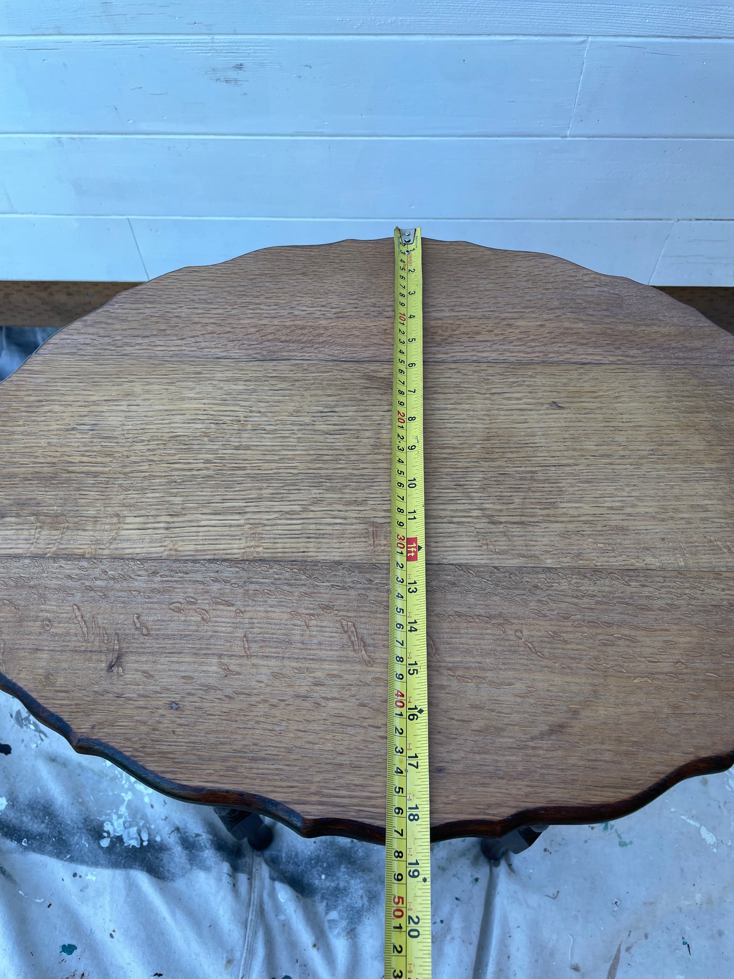 Early 20th Century Antique Oak Barley Twist Side Table