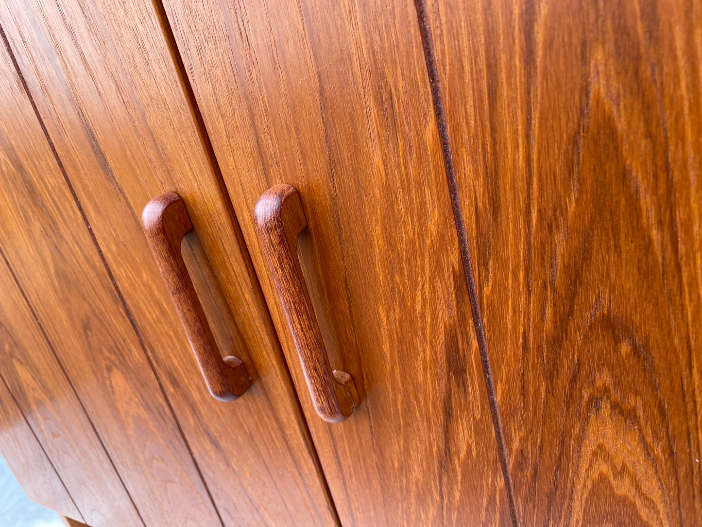 Danish Modern Teak & Smoked Glass Cabinet