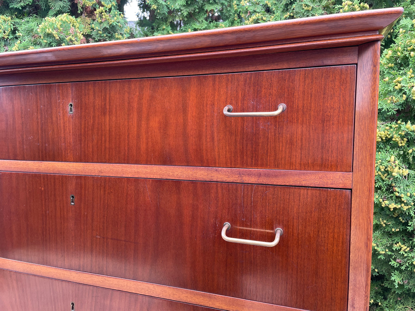 Danish Highboy Dresser Chest by Ole Wanscher