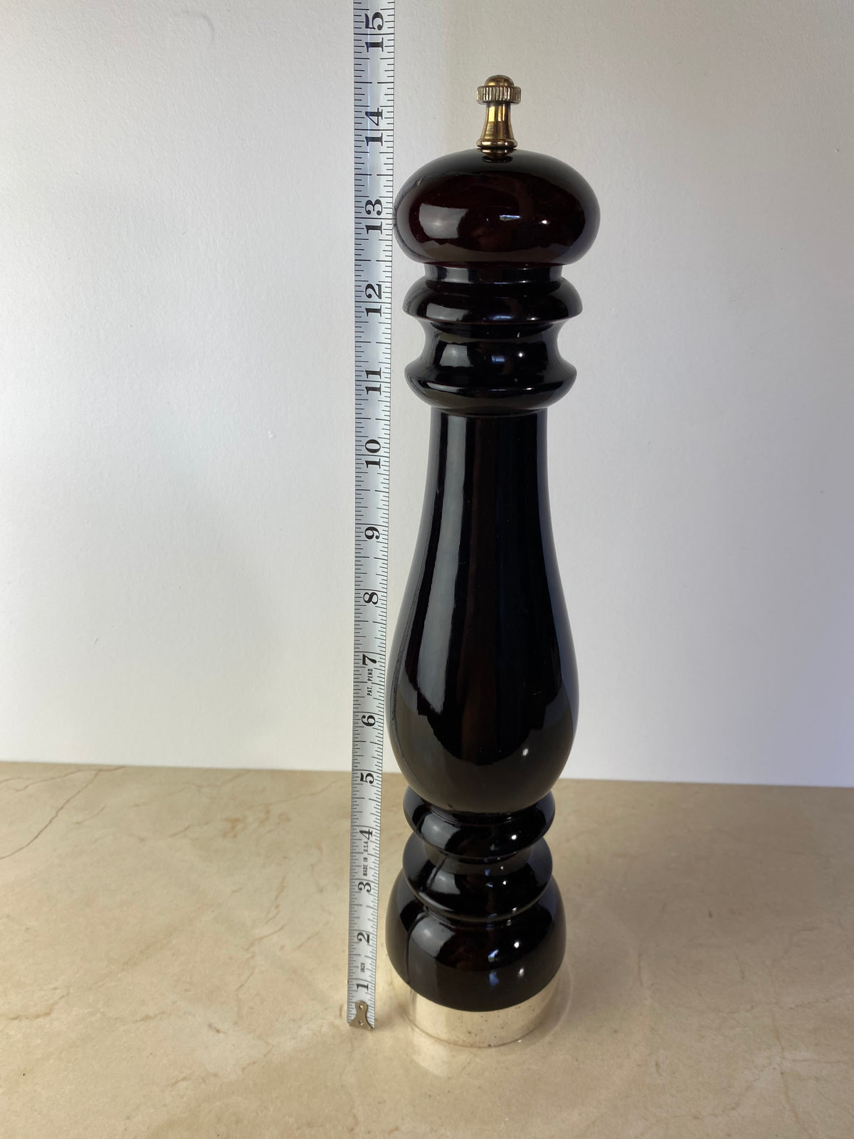 Vintage Chiarugi 1952 "Elite" Wood Pepper Mill, Made in Italy — Florence