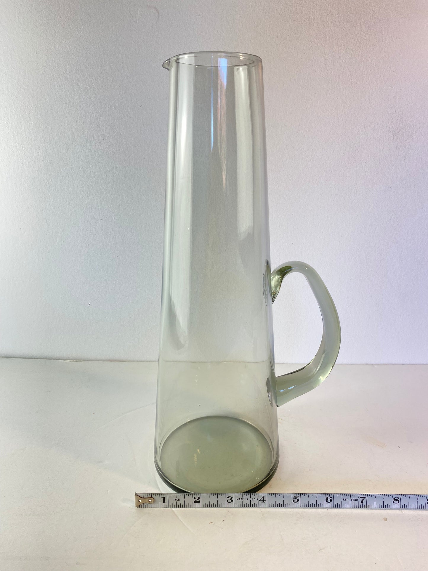 1960s Danish Modern Per Lütken for Holmegaard Smoked Glass Martini Pitcher