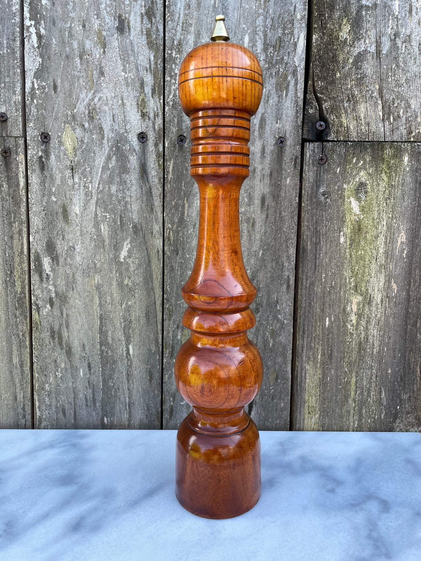 Mid 20th Century Vintage Japanese Hardwood Pepper Mill