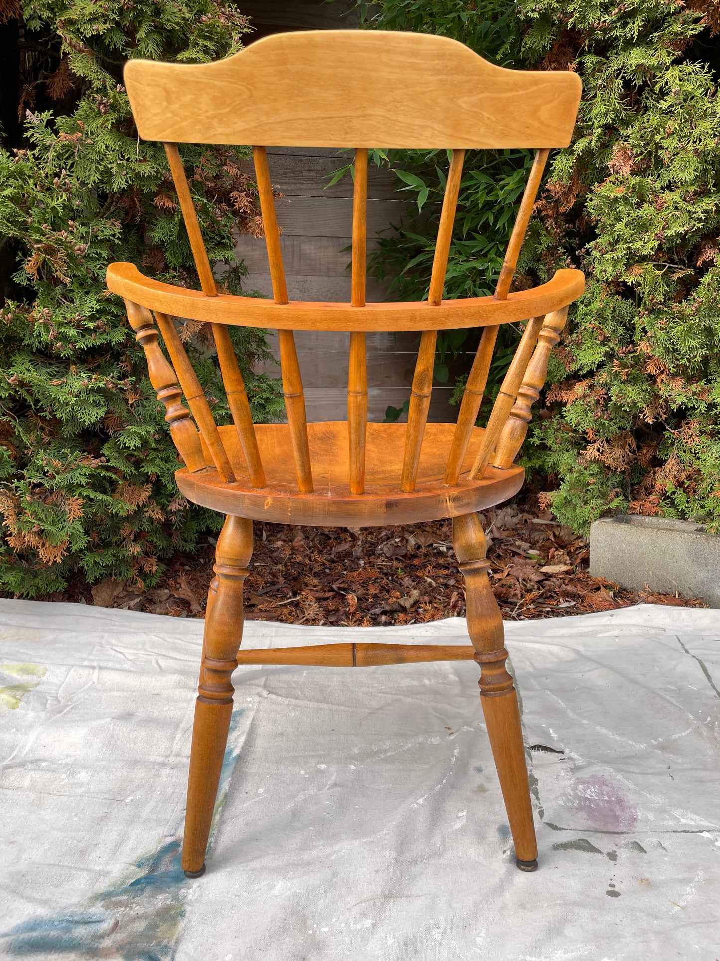 1960s Mid-Century Modern Nesto Style "Made in Sweden" Spindle Back Armchair