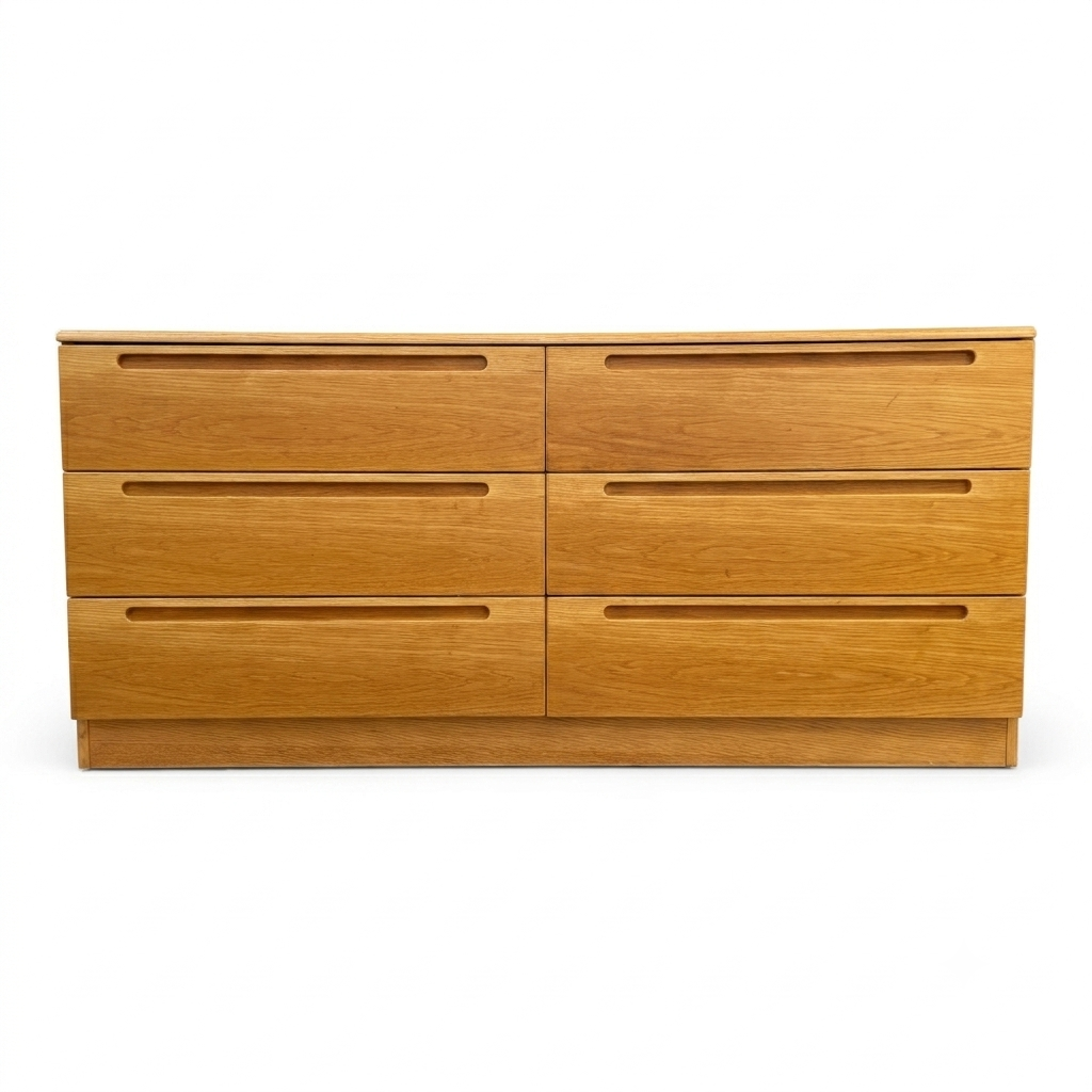 Mid-Century Danish Modern Jesper Lowboy 6 Drawer Dresser