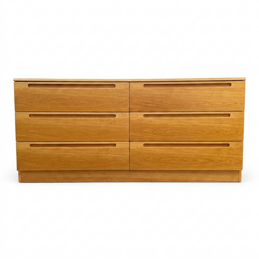 Mid-Century Danish Modern Jesper Lowboy 6 Drawer Dresser