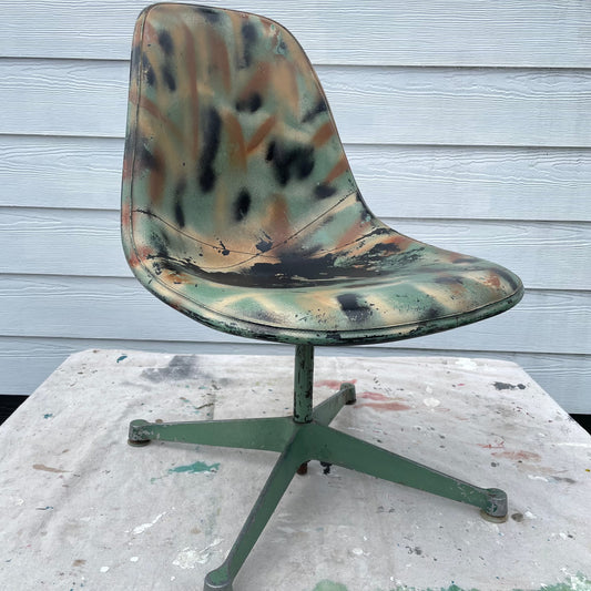 Herman Miller Eames Side Chair Low Swivel Base Camo