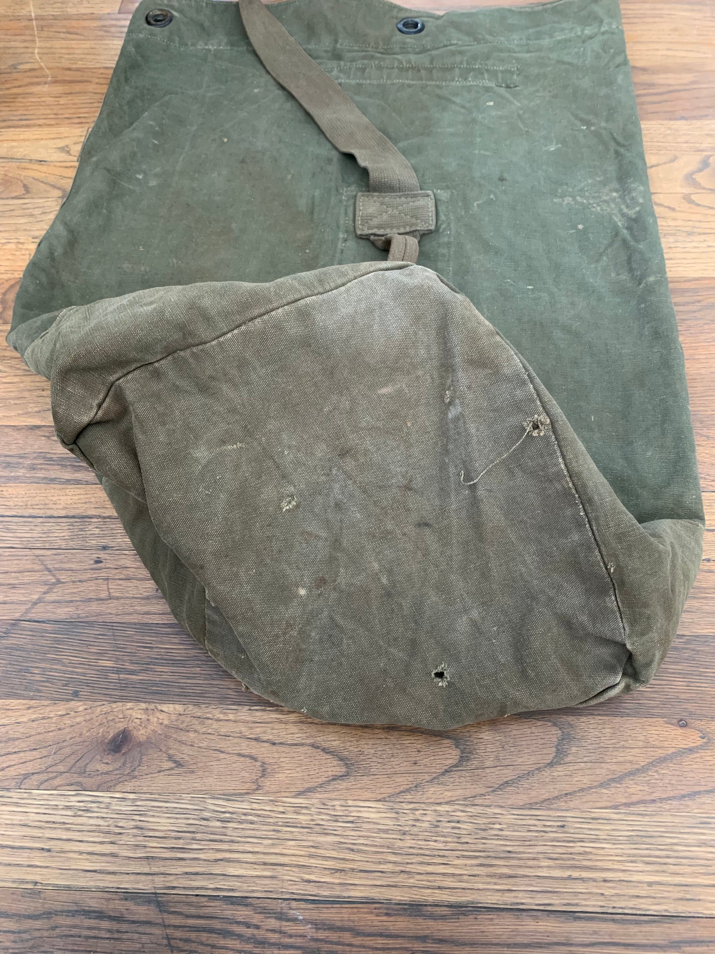 Vintage US Military Duffel with Personalization