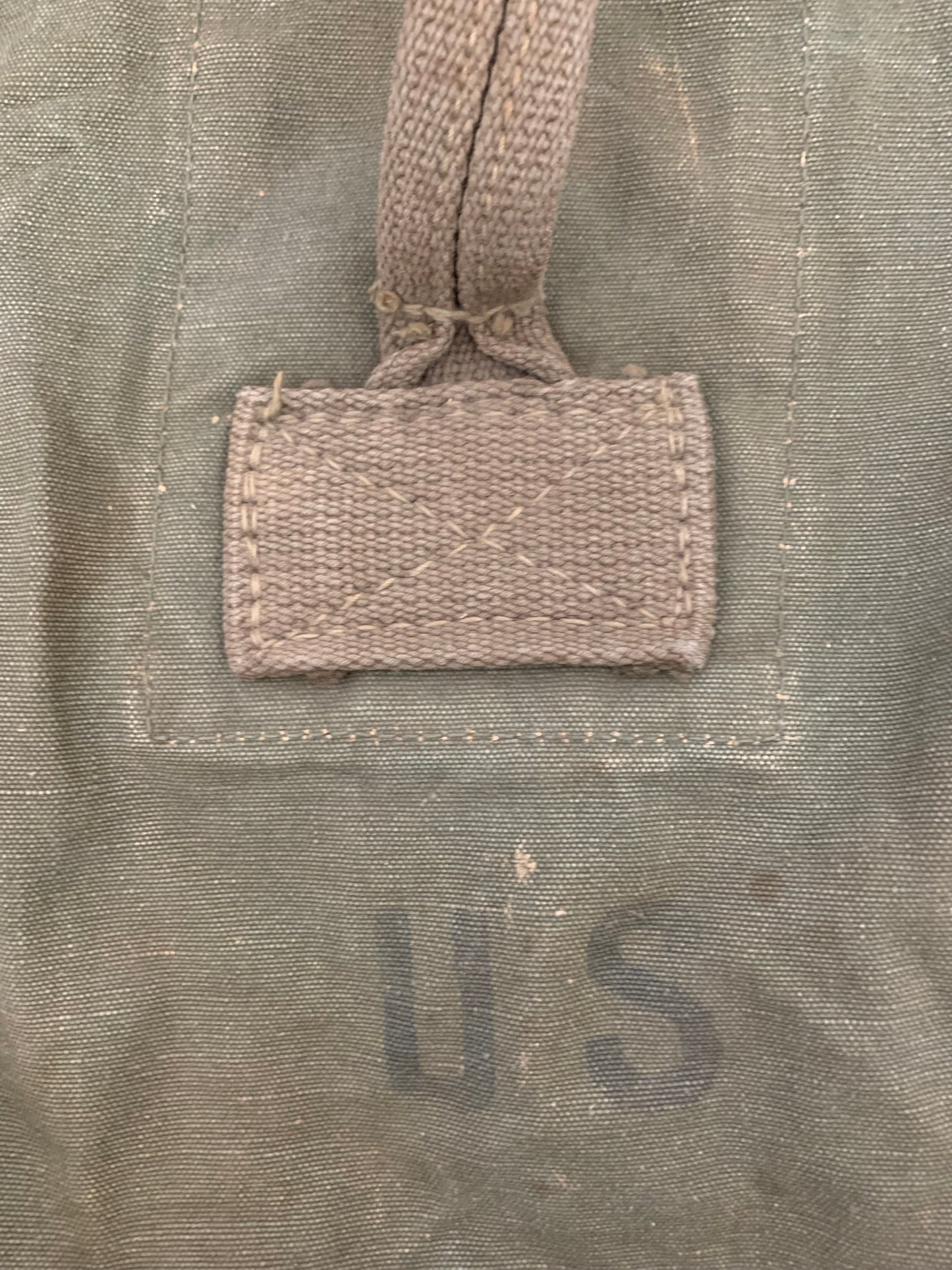 Vintage US Military Duffel with Personalization