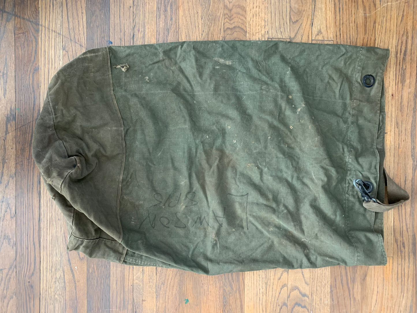 Vintage US Military Duffel with Personalization