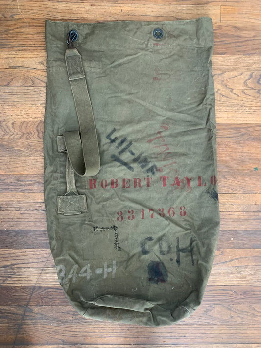 Vintage Military Duffel with Personalization