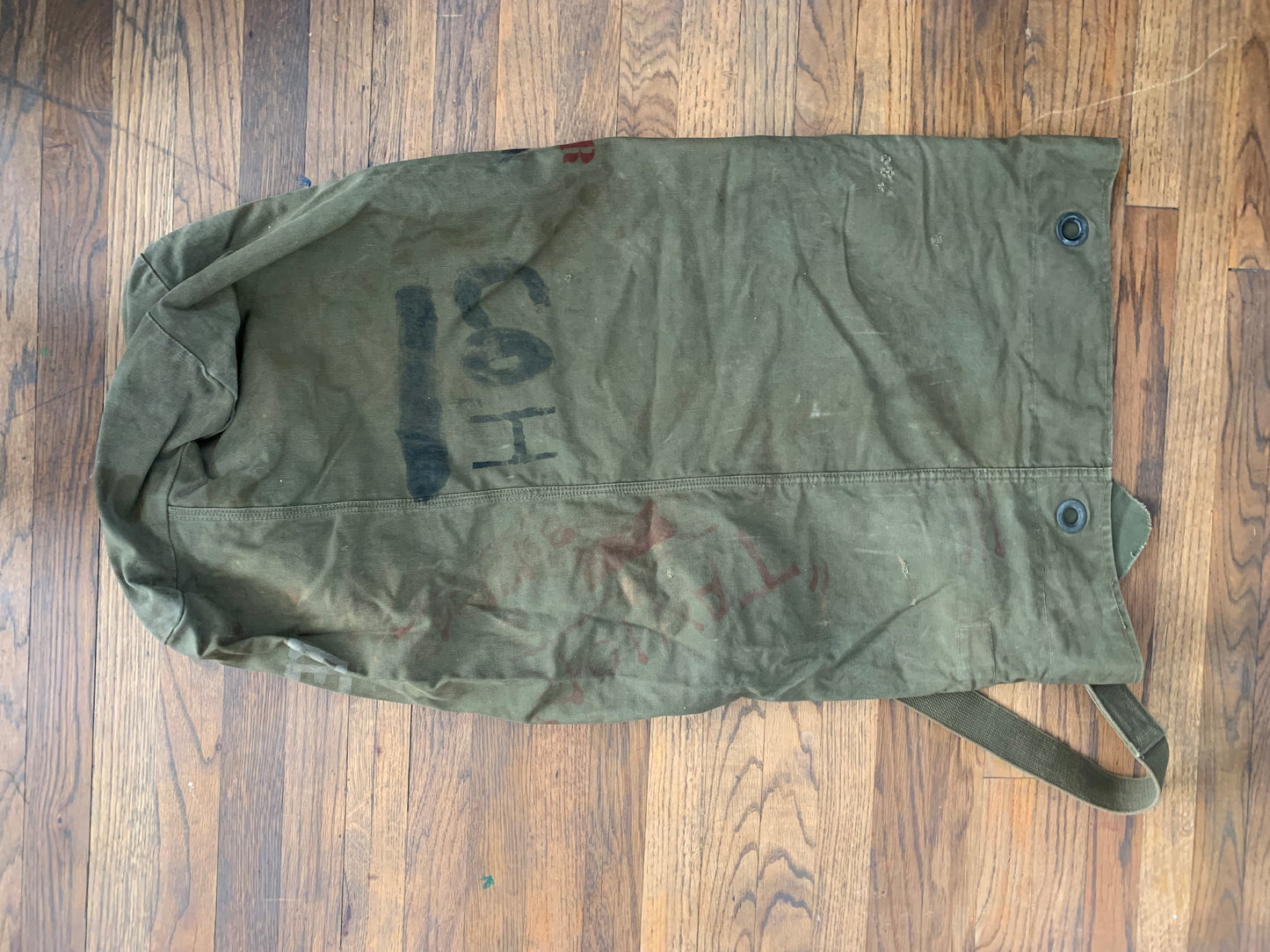 Vintage Military Duffel with Personalization