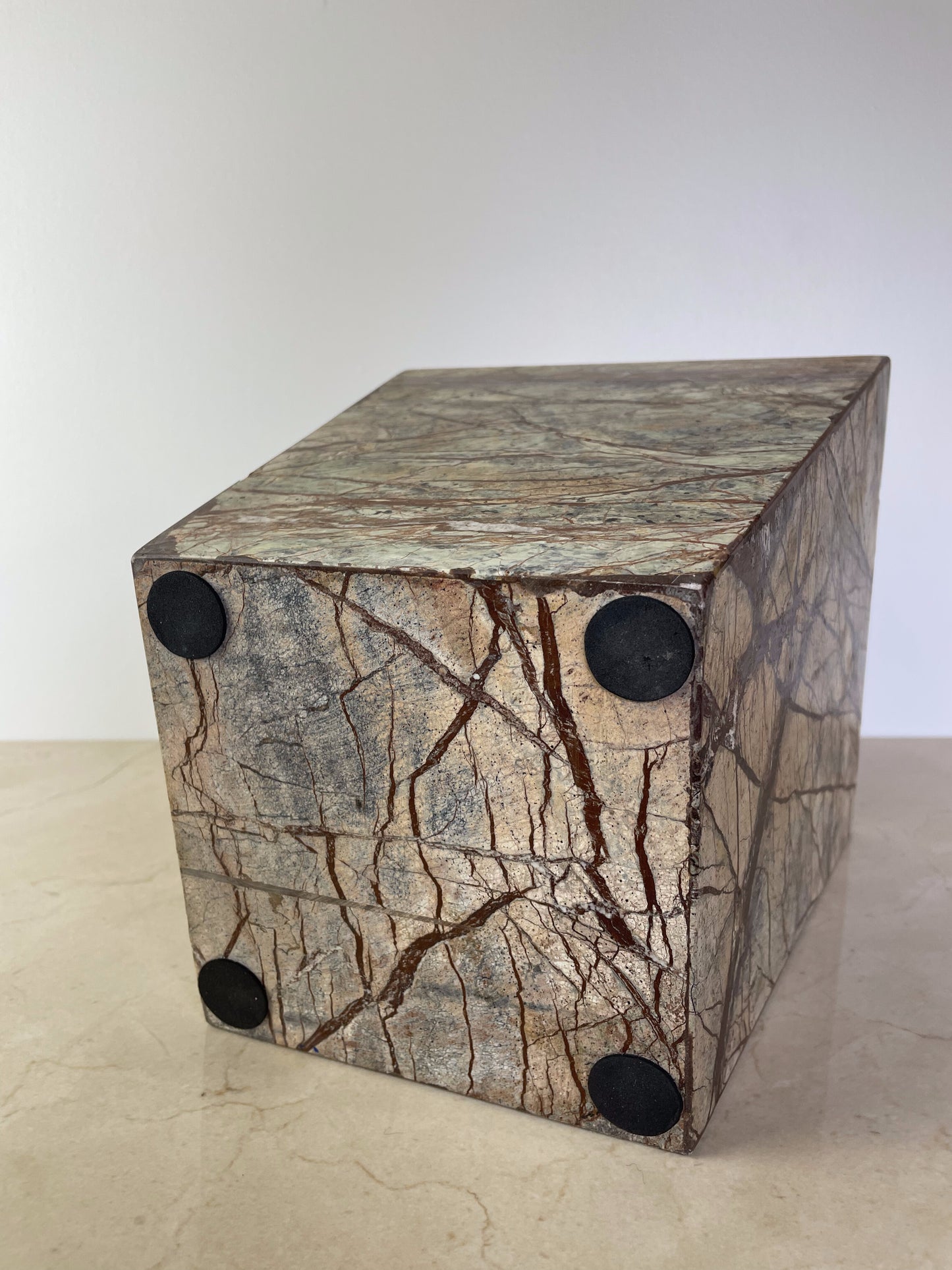 Post Modern Rainforest Marble Tapered Waste Basket