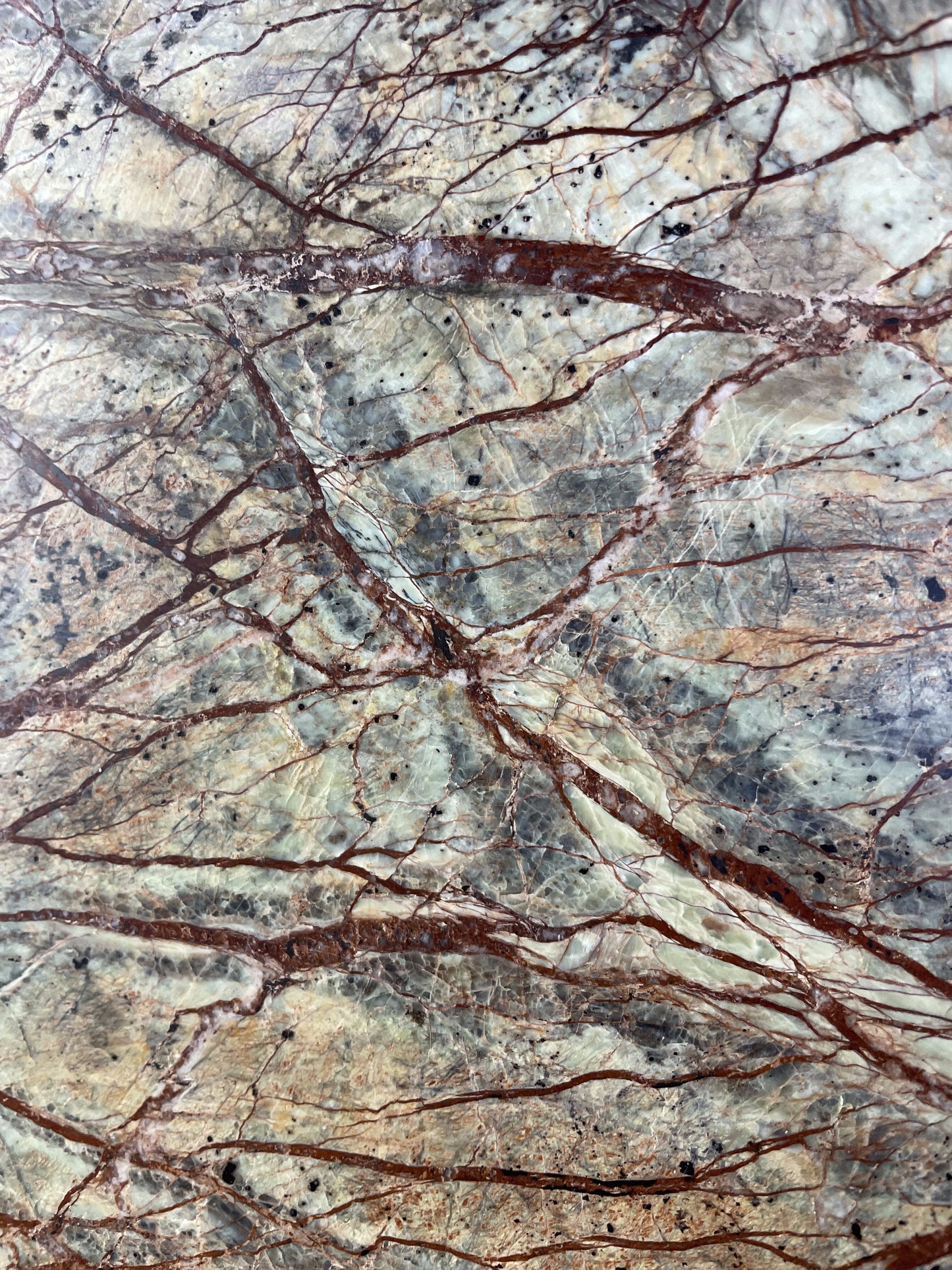 Post Modern Rainforest Marble Tapered Waste Basket