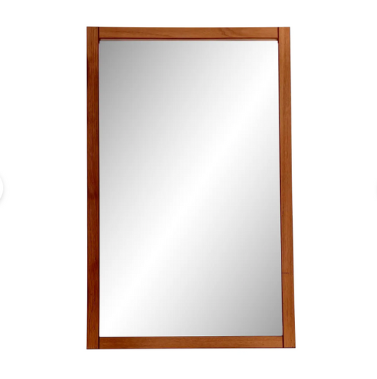 1960s Teak Rectangular Wall Mirror by Pedersen & Hansen for Viby J. Of Denmark
