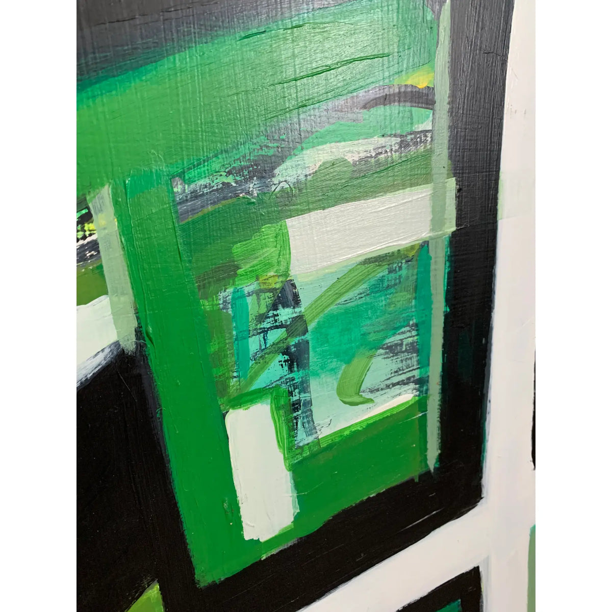Contemporary Modern Abstract Acrylic Painting on Board