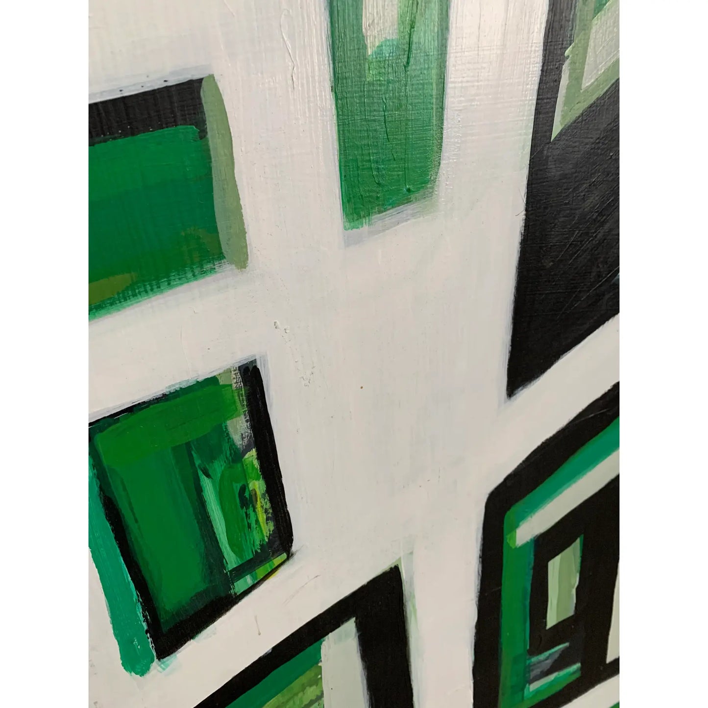 Contemporary Modern Abstract Acrylic Painting on Board