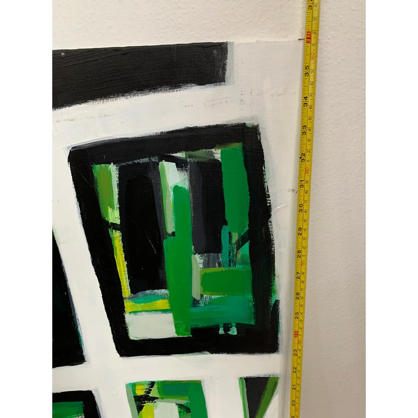 Contemporary Modern Abstract Acrylic Painting on Board