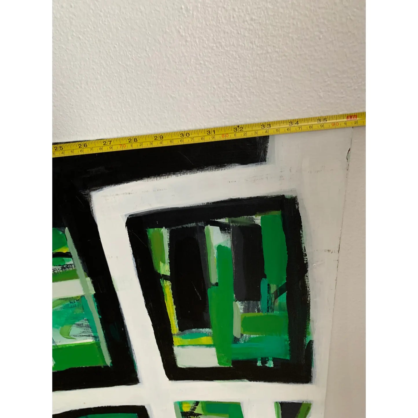 Contemporary Modern Abstract Acrylic Painting on Board