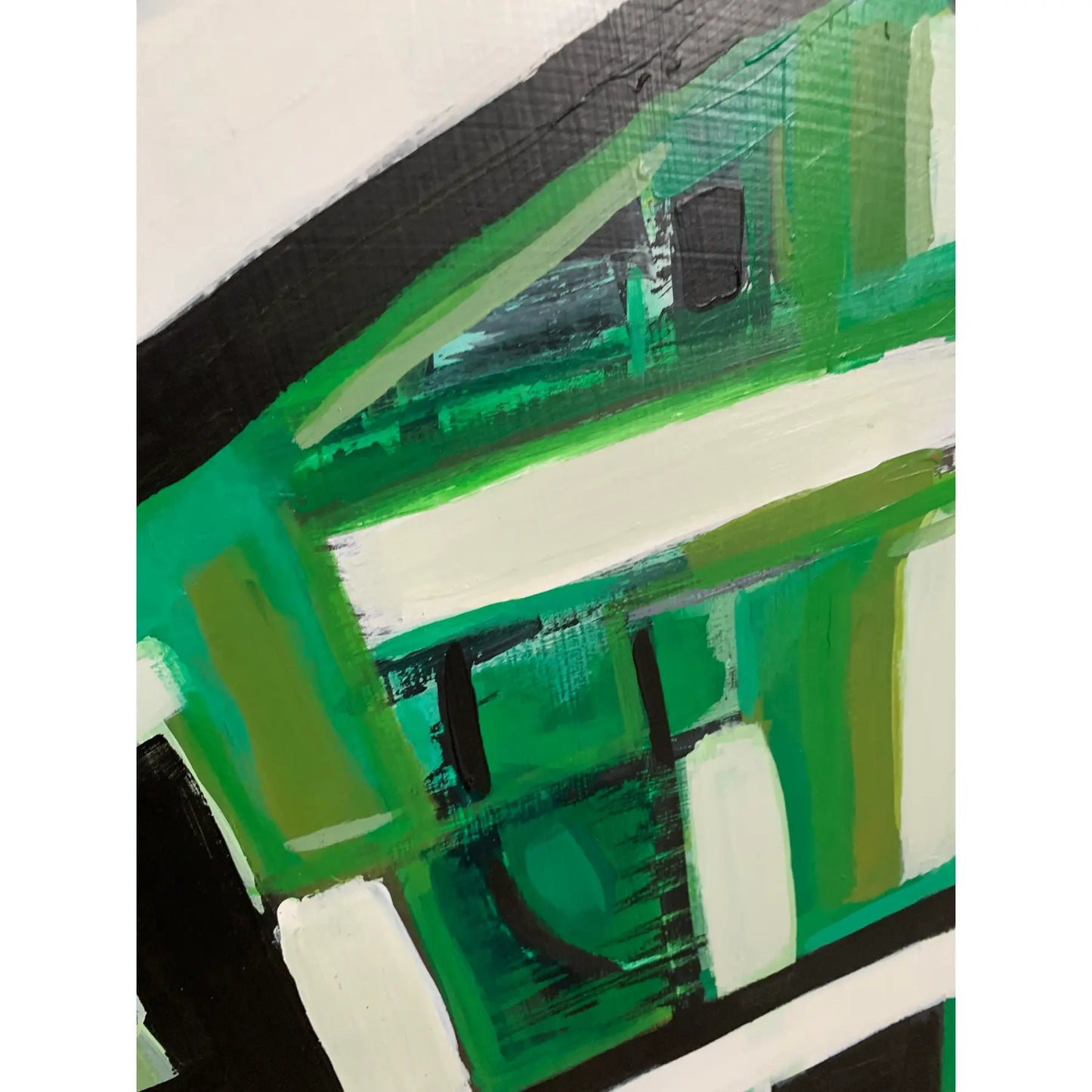 Contemporary Modern Abstract Acrylic Painting on Board