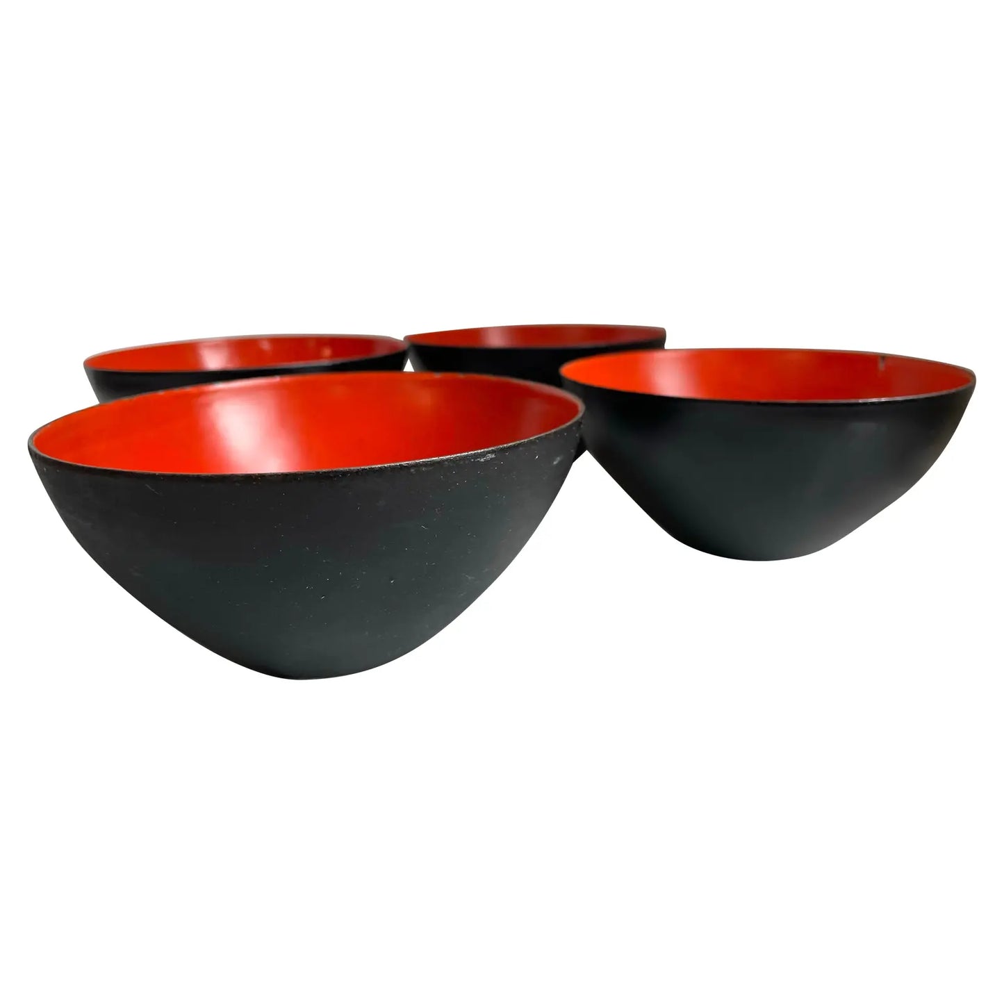 Krenit Bowls by Herbert Krenchel, Made in Denmark, 1950s - Set of 4