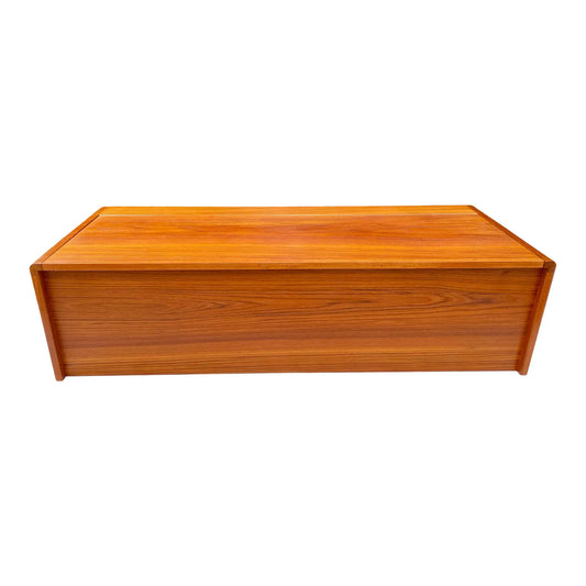 Mid 20th Century Danish Modern Teak Rounded Chest Trunk