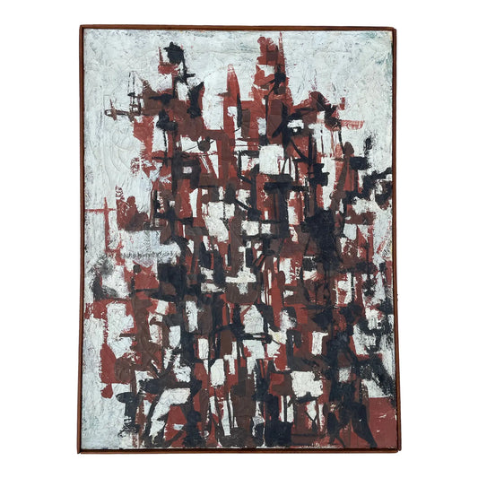 Mid 20th Century Mid-Century Abstract Expressionist Work on Canvas