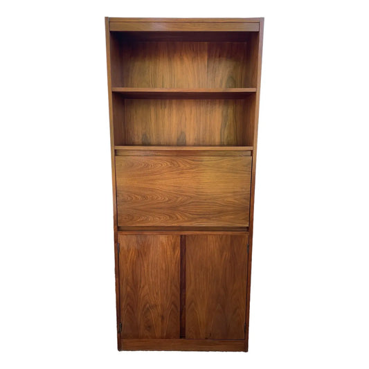 Mid 20th Century Mid-Century Modern Walnut Bar Cabinet Desk