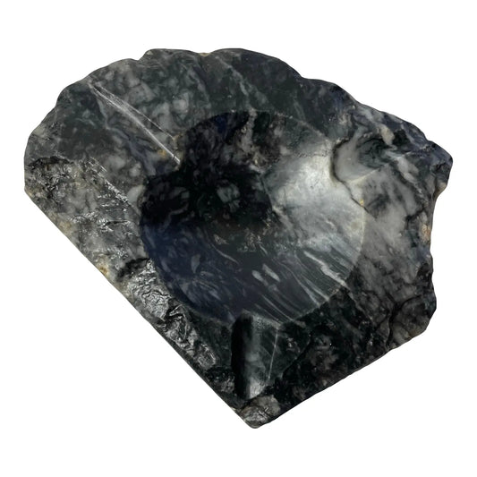 Mid 20th Century Organic Live Edge Polished Marble Ashtray
