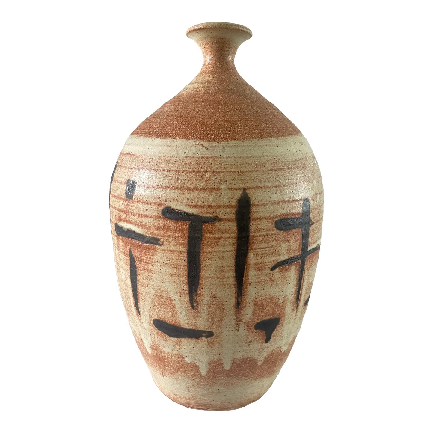 Mid 20th Century Signed Large Scale Figured Ceramic Studio Pottery