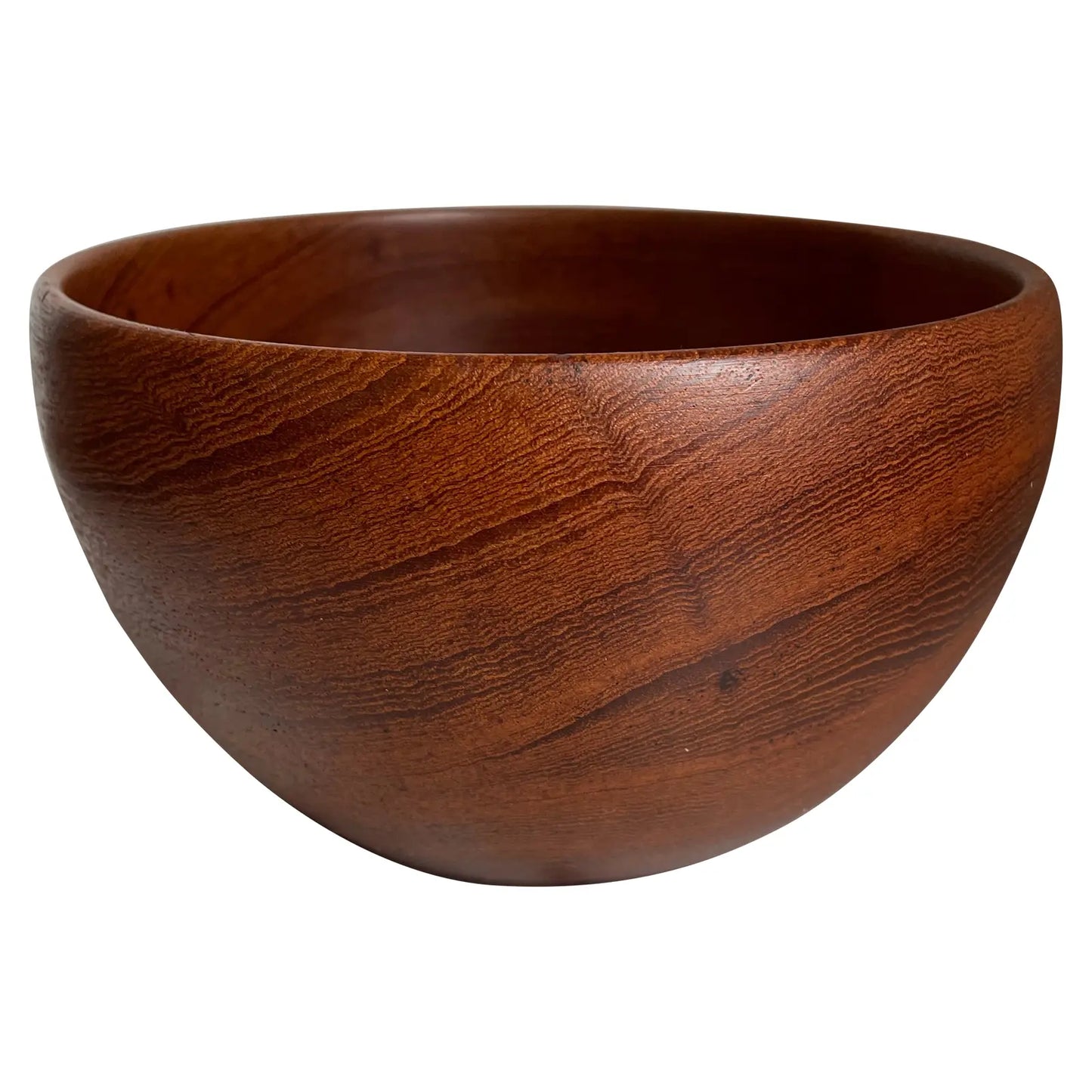 Mid-Century Modern Solid Teak Bowl, Made in Norway