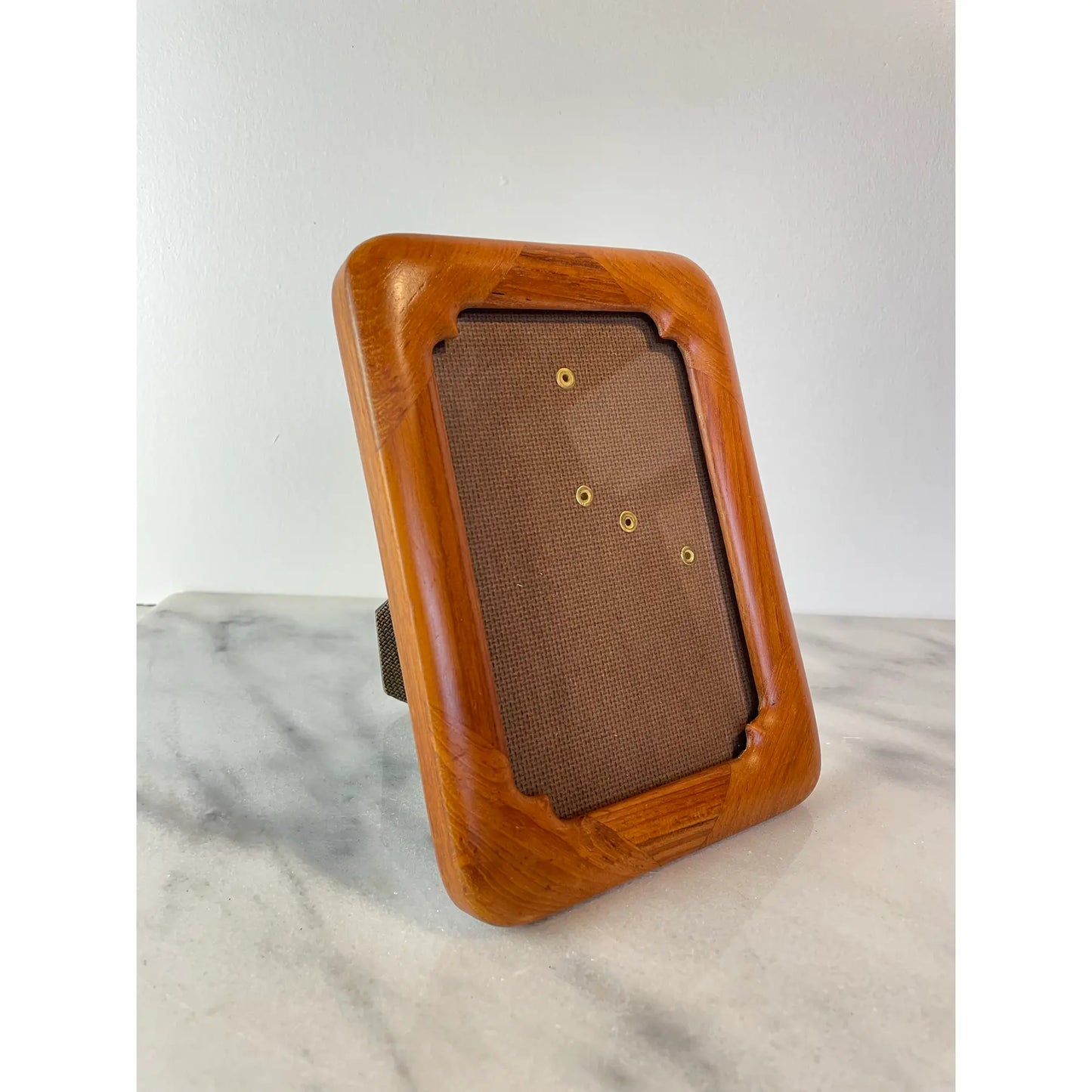 Mid-Century Modern Solid Teak Picture Frame Danish Modern Wall or Tabletop Display