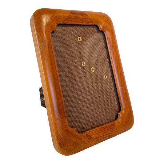 Mid-Century Modern Solid Teak Picture Frame Danish Modern Wall or Tabletop Display