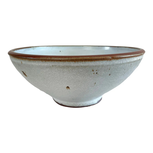 Signed Mid 20th Century Studio Ceramic Organic Modern Bowl