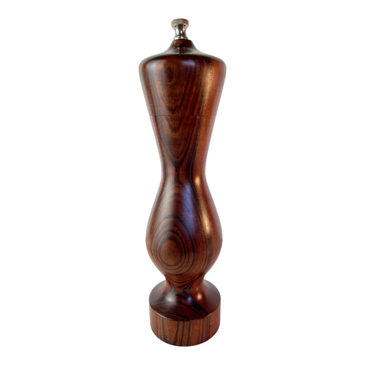 Signed Vintage Exotic Goncalo Alves Tigerwood Pepper Grinder – Studio Handcrafted Woodcraft