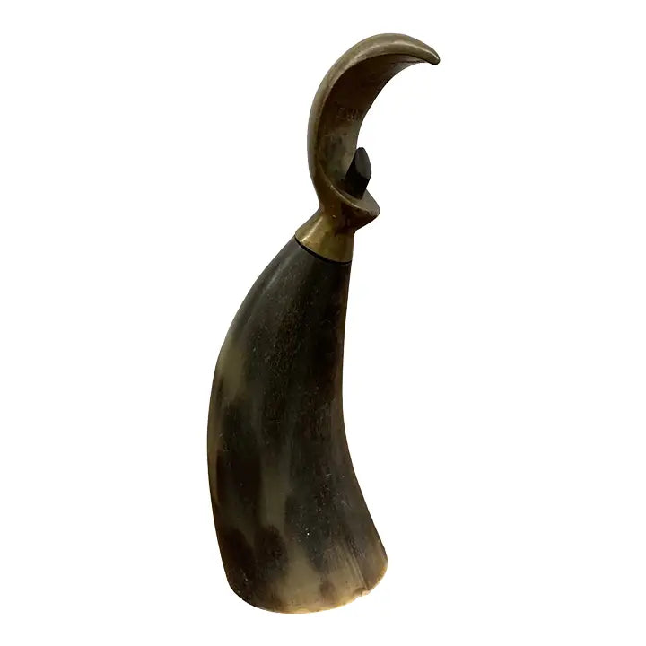 Vintage Aubock Style Danish Horn & Brass Bottle Opener