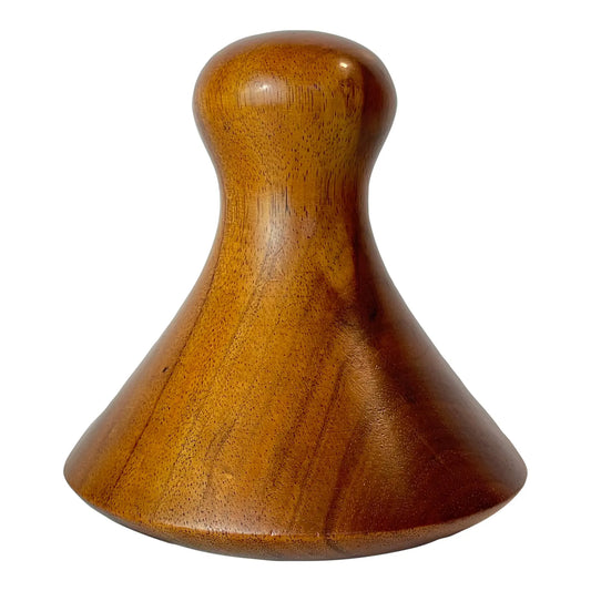 Vintage Hawaiian Koa Wood Poi Pounder by Brantley Center, Honokaa Hawaii
