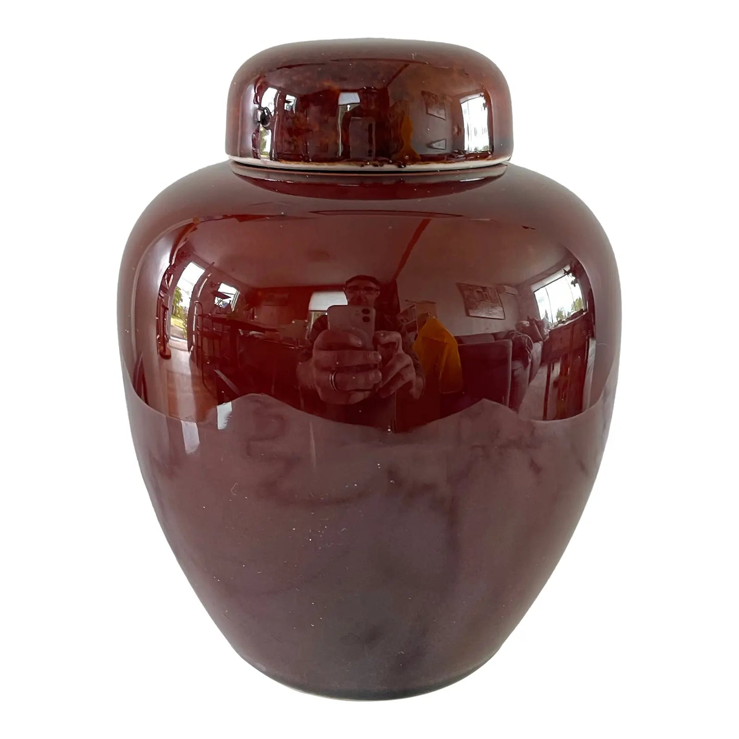 Vintage Mid-Century Japanese Modern Lidded Ginger Jar